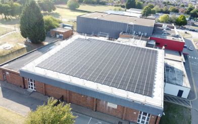 Solar Panels At Enderby Leisure Centre (1)