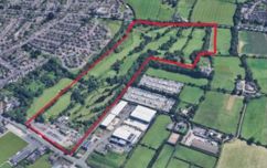 Aerial View Of Blaby Golf Centre Housing Application